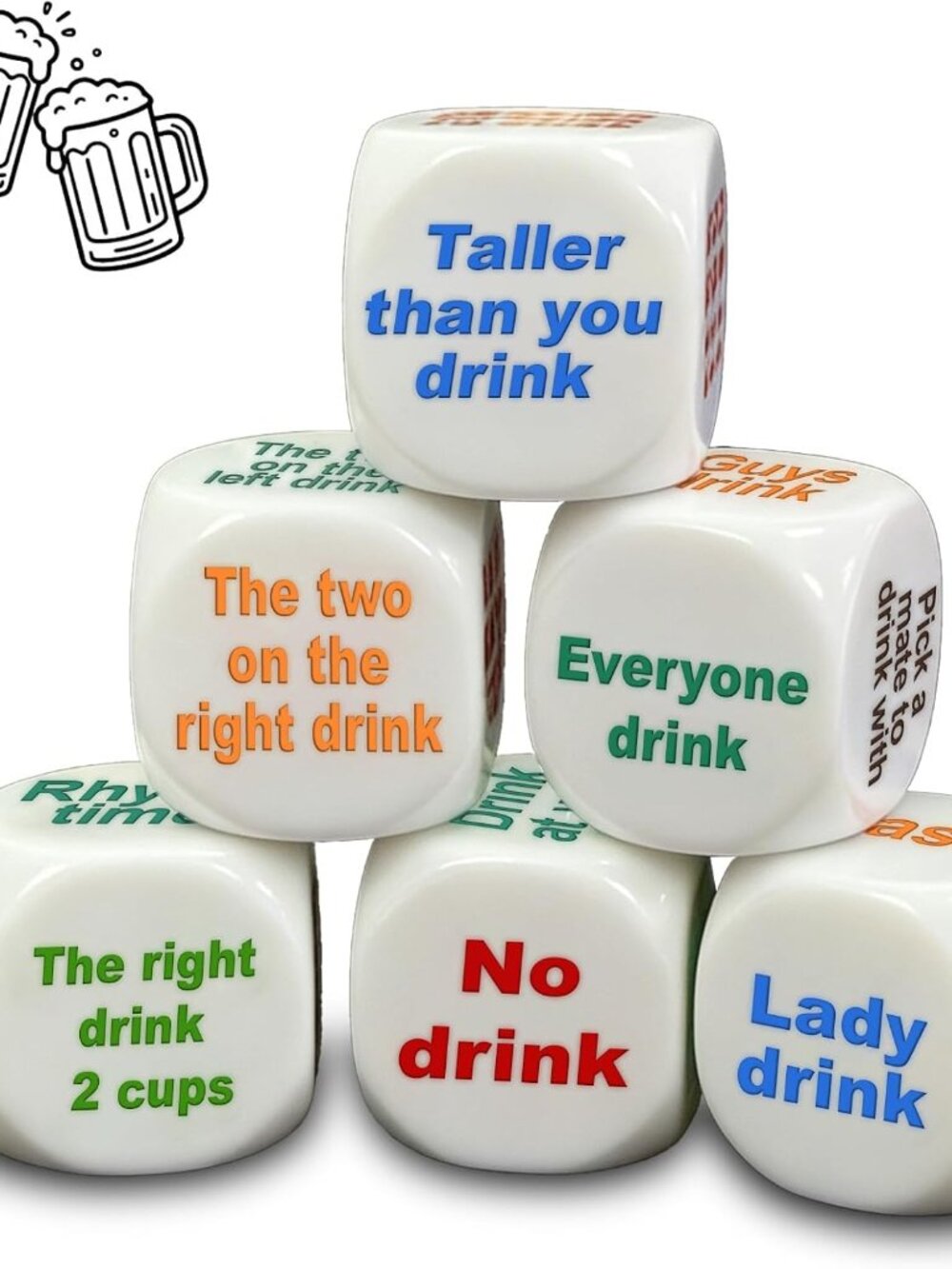 Versatile Adult Drinking Game Dice (NWT)